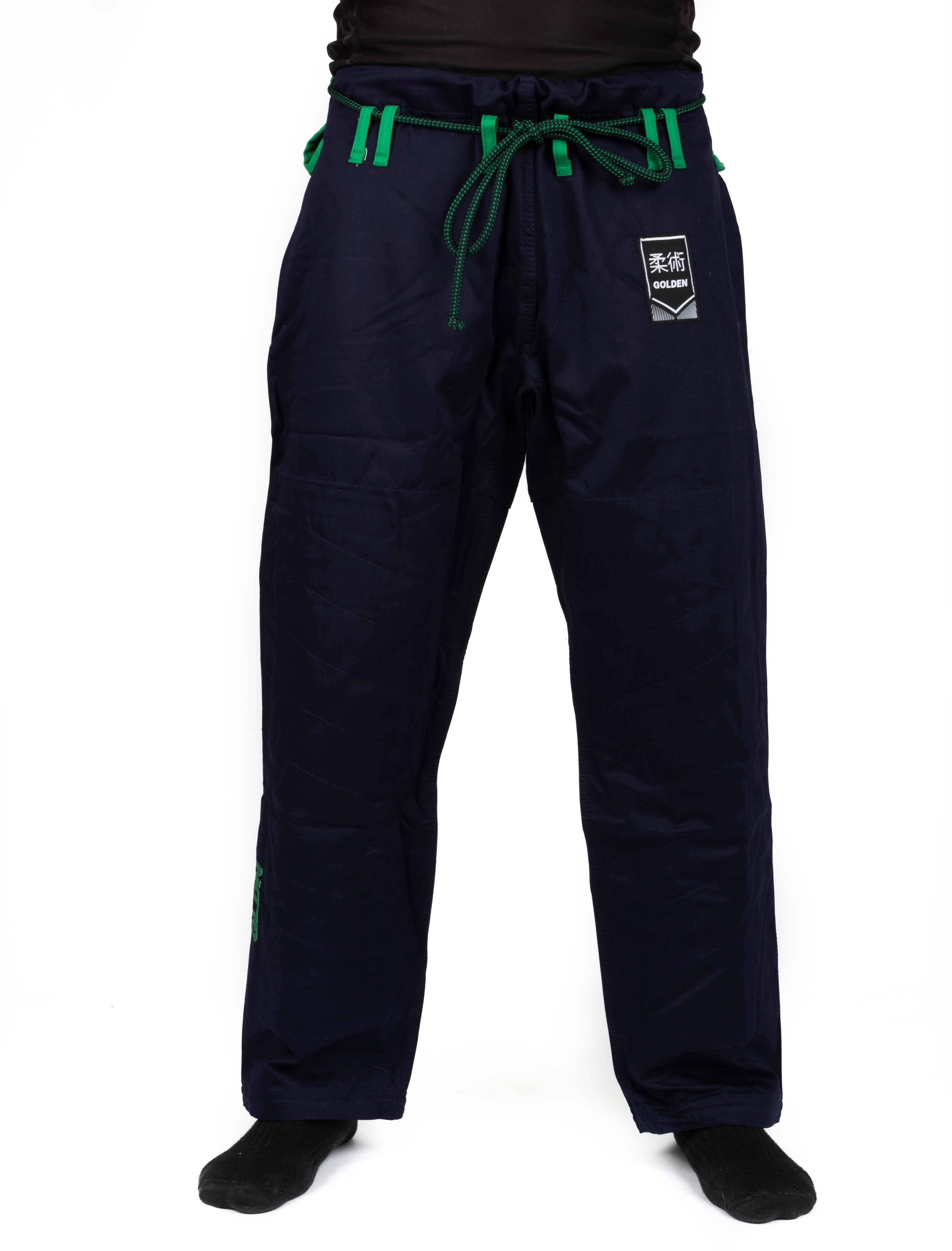 Kimono de Jiujitsu Golden Light Azul/Verde- 100% Algodón