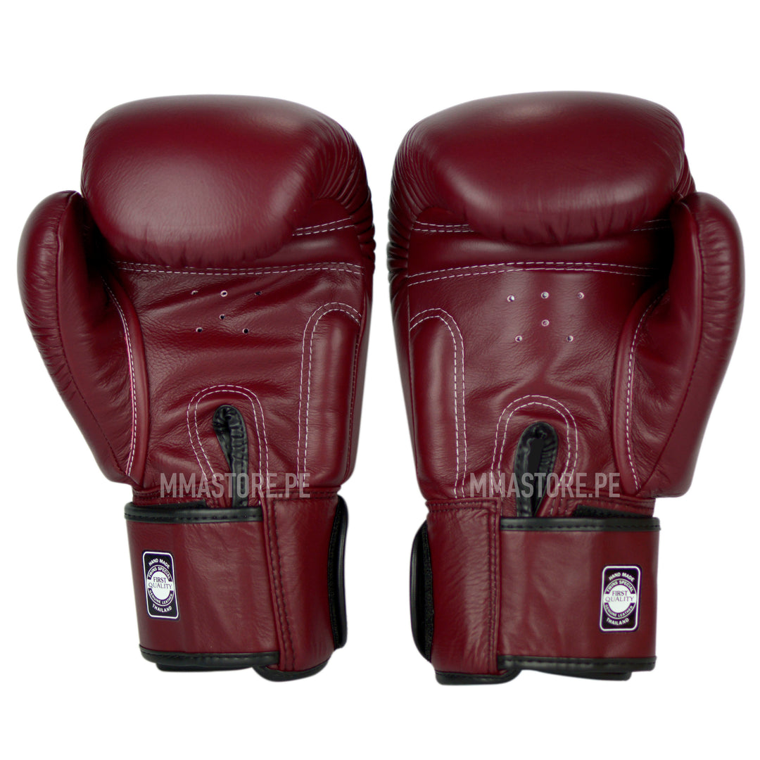 Guantes Twins Special Muay Thai - Boxeo- Guinda - 100% Cuero - MMA Store Peru