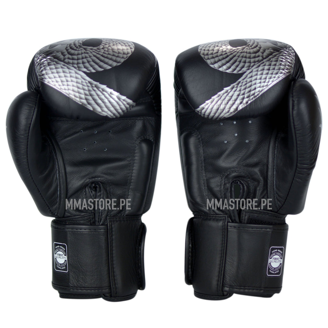 Guantes Twins Special Muay Thai - Boxeo- Dragon Silver - 100% Cuero - MMA Store Peru