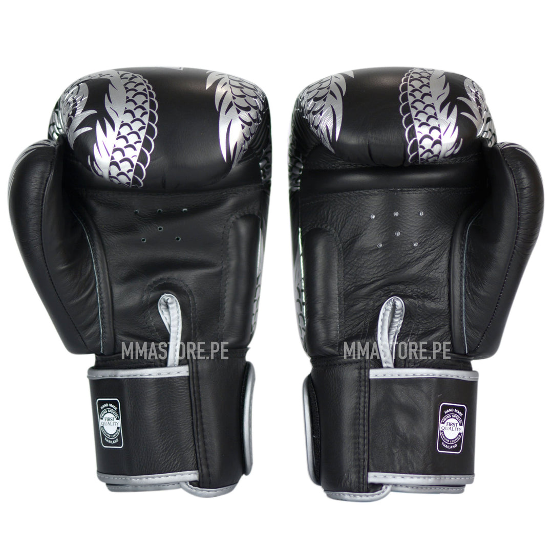 Guantes Twins Special Muay Thai - Boxeo- Dragon 49 Negro - 100% Cuero - MMA Store Peru