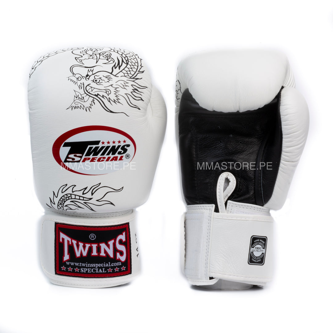 guantes de boxeo twins special dragon 6 blanco