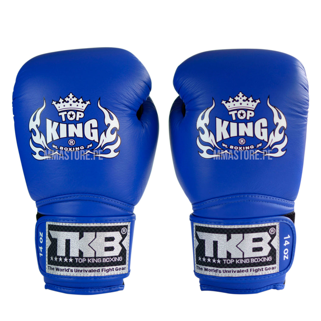 Guantes de boxeo Top King Super Azul - 100% Cuero