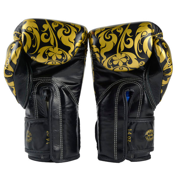 Guantes Fairtex Glory Tribal Muay Thai - Boxeo - Negro - 100% Cuero - MMA Store Peru