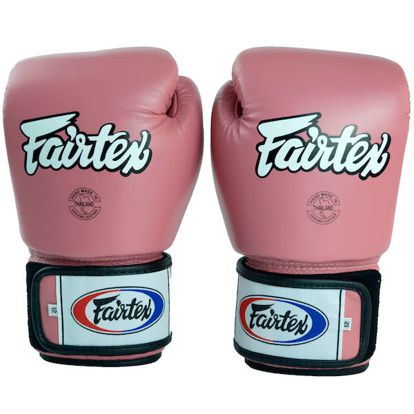 Guantes Fairtex BGV1 Muay Thai - Boxeo - Rosado - 100% Cuero - MMA Store Peru