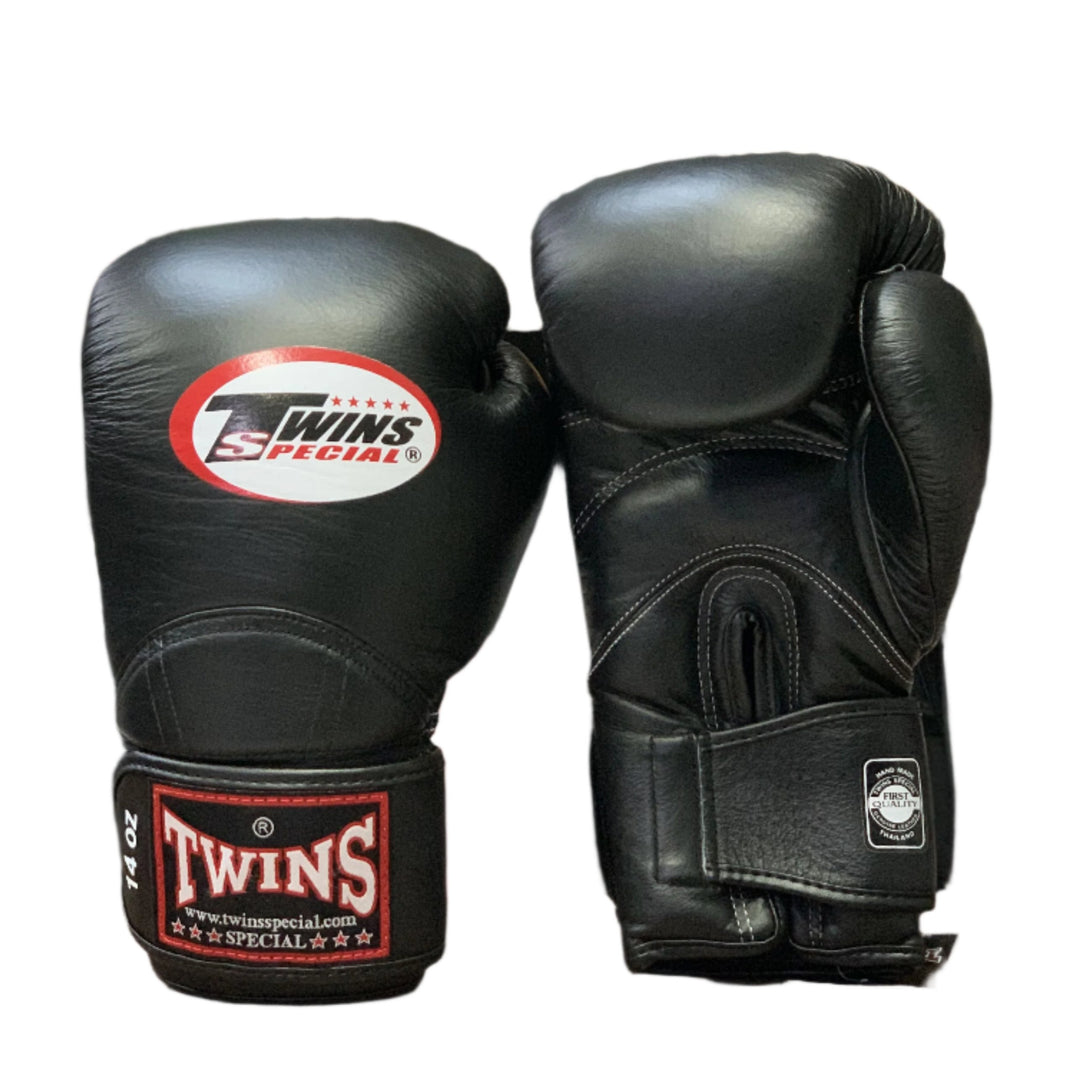 Guantes de Boxeo y Muay thai Twins BGVL11 Negro - 100% Cuero