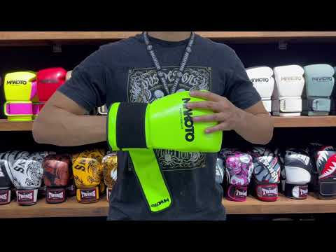 Guantes de Boxeo Makoto Basic Verde  - 100% Poliuretano