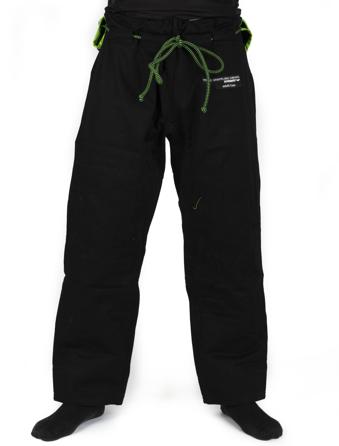 Kimono de Jiujitsu Hyperfly Kids -  Hyperlyte 2.0  Negro/Verde - 100% Algodón