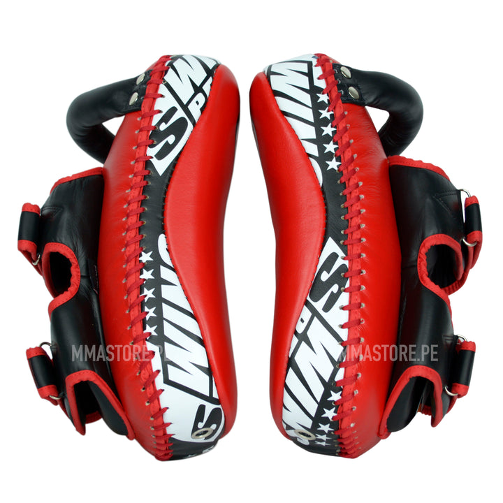 Kicking Pads Twins Special Muay Thai - Rojo - 100% Cuero - Tamaño Standard - MMA Store Peru