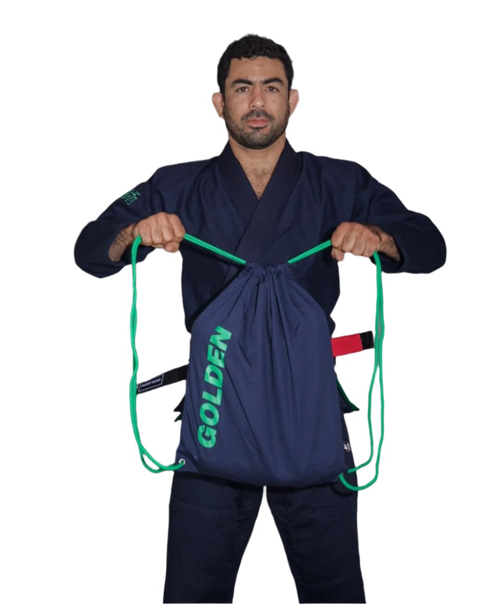 Kimono de Jiujitsu Golden Light Azul/Verde- 100% Algodón