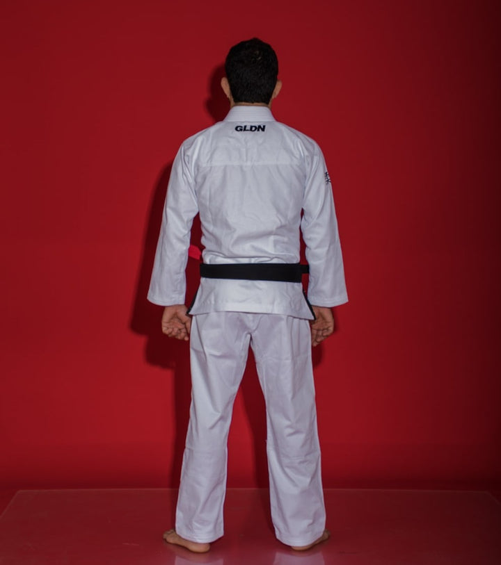 Kimono de Jiujitsu Golden Light Blanco - 100% Algodón