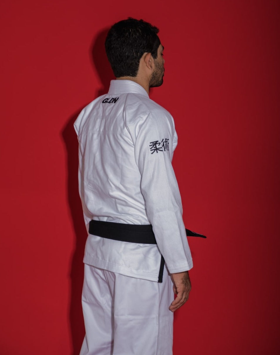 Kimono de Jiujitsu Golden Light Blanco - 100% Algodón