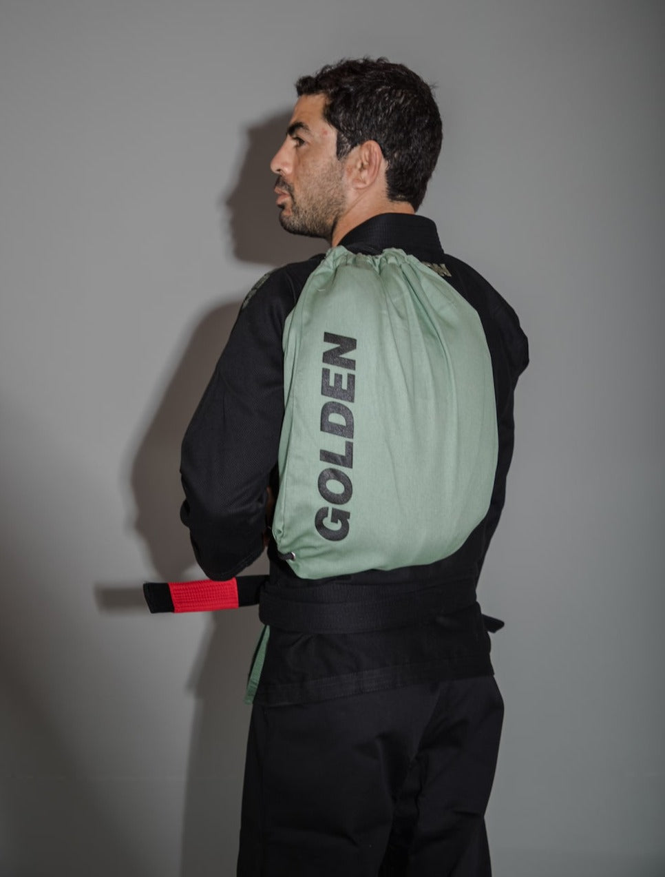 Kimono de Jiujitsu Golden Light Negro - 100% Algodón