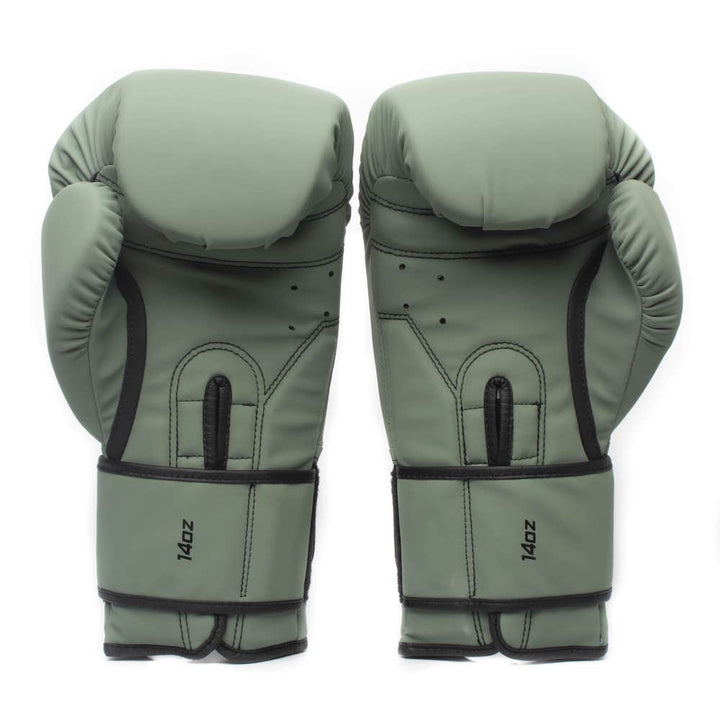 Guantes de Boxeo Makoto Basic Mate Verde - 100% Poliuretano